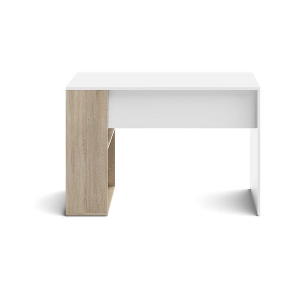 Tavolo da lavoro bianco in rovere 114x50 cm Yale - TemaHome-image-4