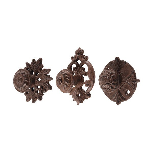 Sada 3 litinových úchytek Esschert Design Vintage