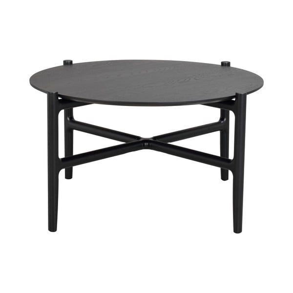 Tavolino in rovere nero ø 80 cm Holton - Rowico