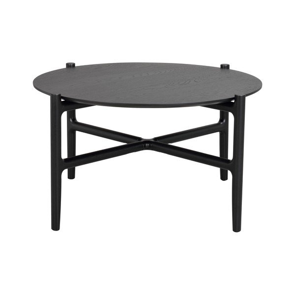 Tavolino in rovere nero ø 80 cm Holton - Rowico