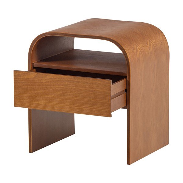 Comodino di colore naturale con ripiani Momo – WOOOD-image-2