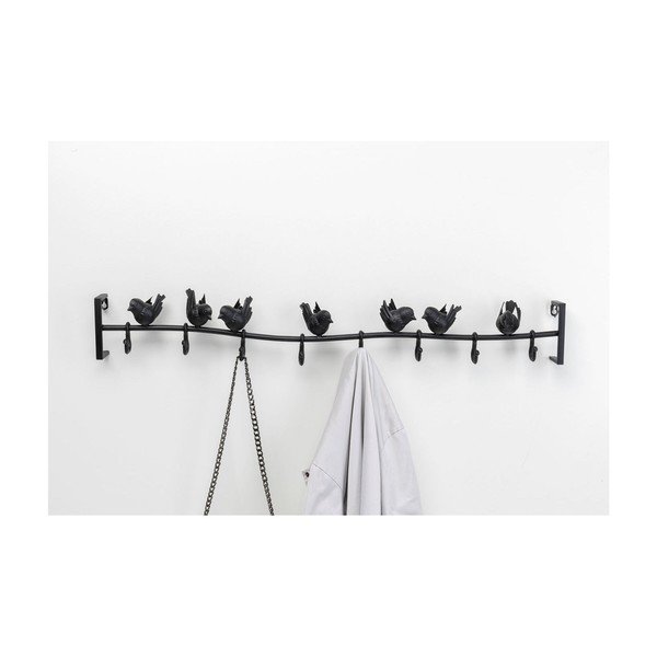 Appendiabiti da parete in metallo nero, larghezza 92 cm Birds - Kare Design-image-2