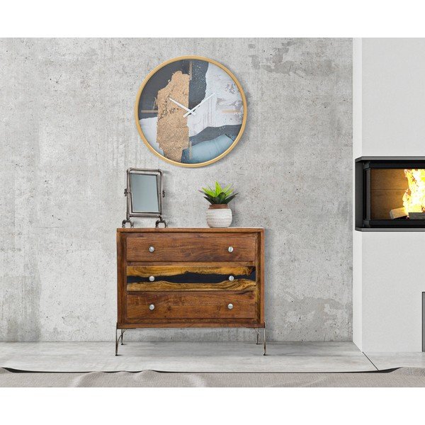 Orologio da parete blu Art, ø 60 cm - Mauro Ferretti-image-1