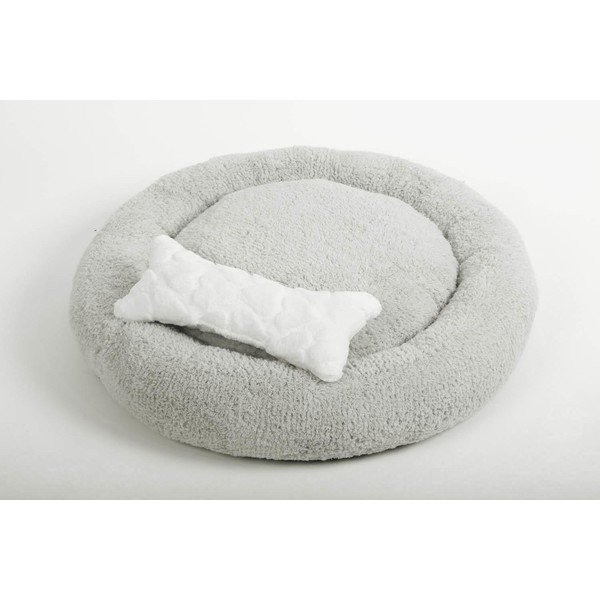 Letto grigio in peluche - Lydia&Co-image-1