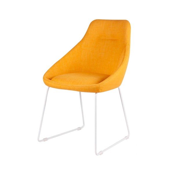 Set di 2 sedie da pranzo gialle Alba - sømcasa