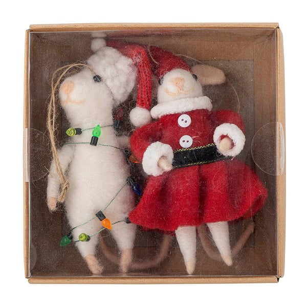 Decorazioni per albero di natale in set in lana 2 pz 13 cm Peo – Bloomingville-image-2