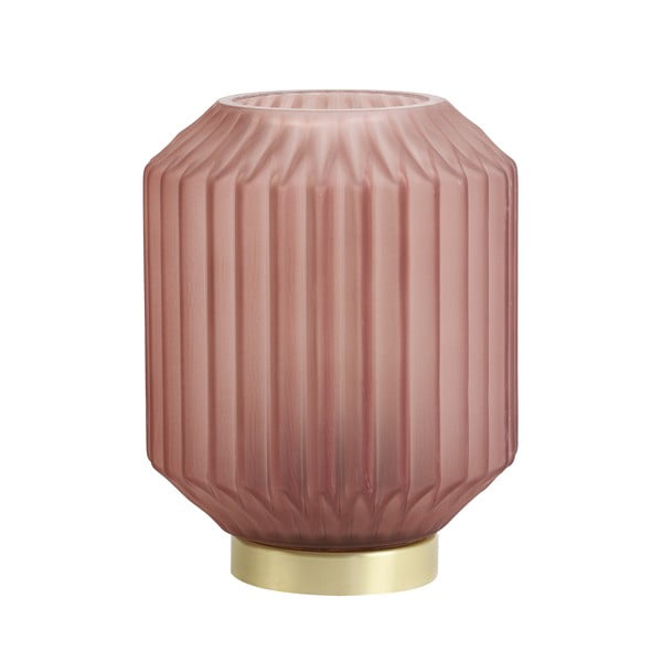 Lampada da tavolo rosa (altezza 17 cm) Ivot - Light & Living
