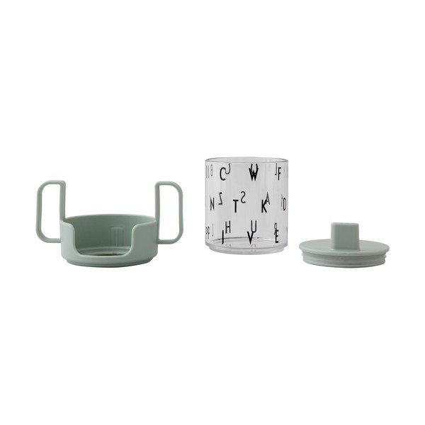 Tazza verde per bambini Cresci con la tua tazza Grow with Your Cup - Design Letters-image-1