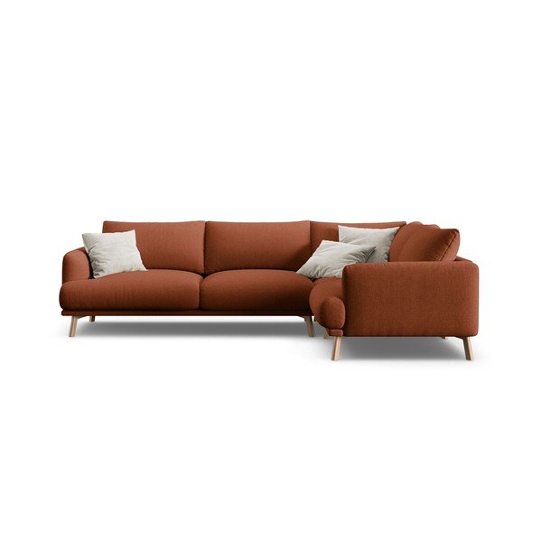 Divano angolare color terracotta (con penisola a destra/con chaise lounge) Naomi – Micadoni -image-2
