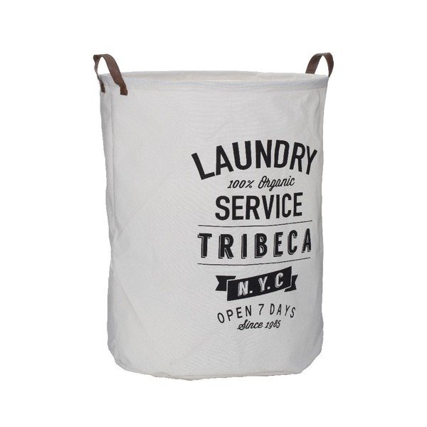 Cesto per biancheria bianco con etichetta Tribeca, 54 l - Premier Housewares