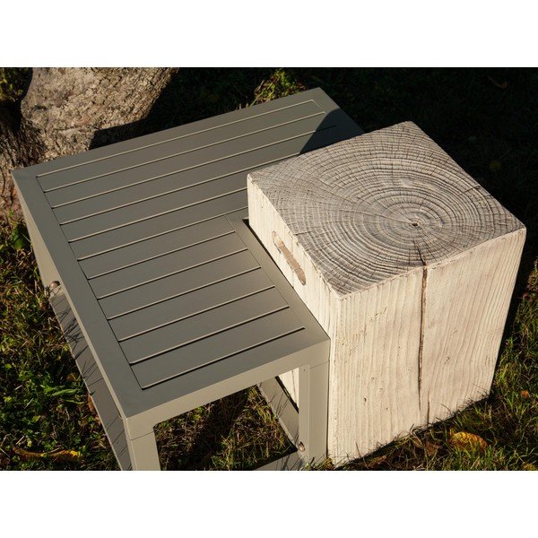 Tavolo da giardino bianco, 35 x 35 cm Ecotop - Ezeis-image-3