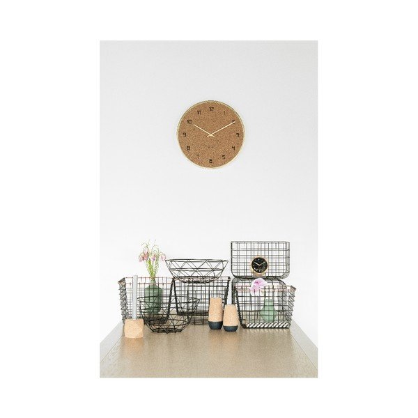 Korkové nástěnné hodiny Karlsson Modest, ⌀ 40 cm-image-1