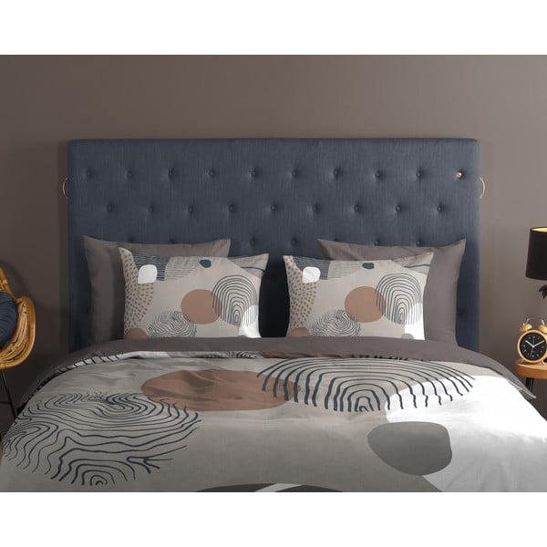 Set copripiumino e federa grigio in cotone per letto singolo ed esteso 140x220 cm Hendrik – Good Morning-image-2