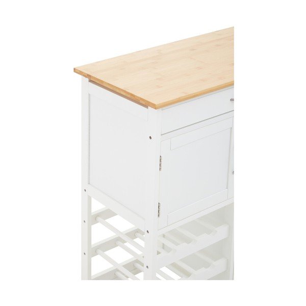 Isola da cucina in bambù su ruote 37x67 cm Harlow – Premier Housewares-image-4