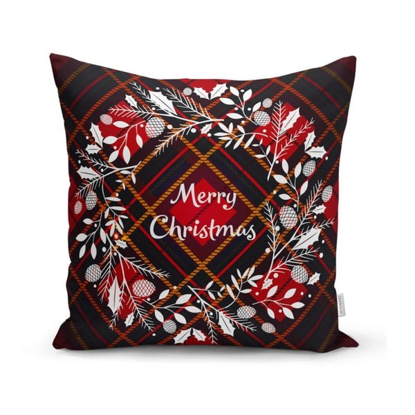 Set di 4 federe natalizie e runner da tavola Tartan Christmas - Minimalist Cushion Covers-image-3