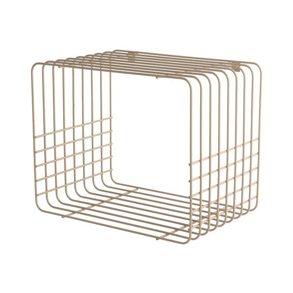 Mensola beige in metallo con ripiani multipli 38 cm Wire – Mette Ditmer Denmark