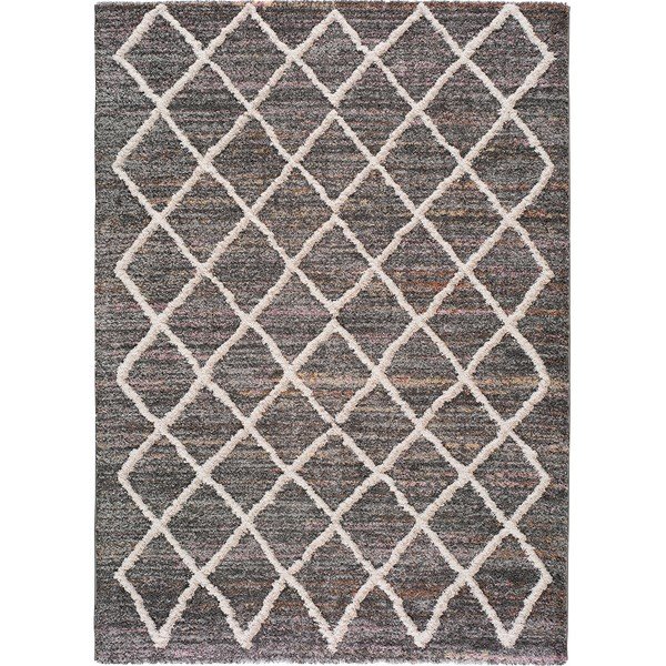 Tappeto grigio , 120 x 170 cm Farah Cross - Universal