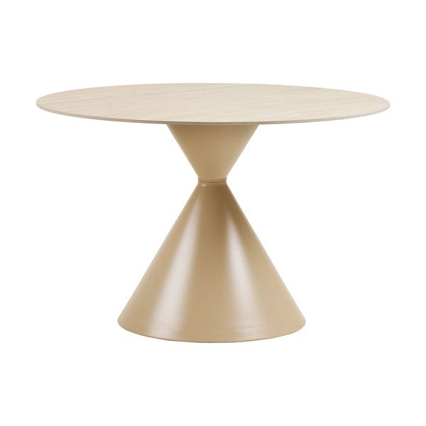 Tavolo da pranzo rotondo con piano in ceramica ø 120 cm Annecy – House Nordic