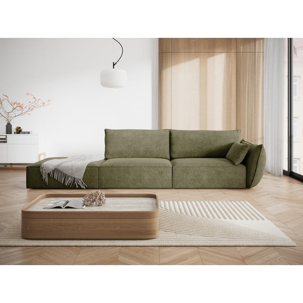 Divano angolare verde Vanda - Mazzini Sofas-image-1
