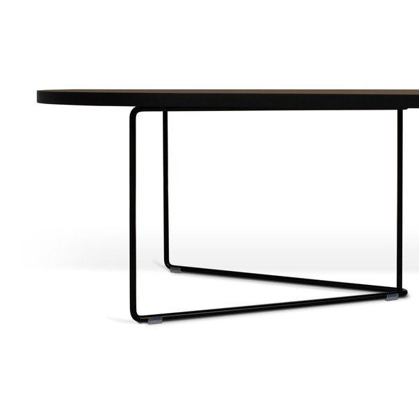 Tavolino con piano in legno di noce 136x60 cm Oval - TemaHome-image-4