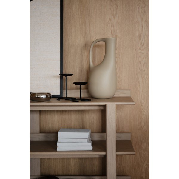 Tavolo consolle colore naturale chiaro con piano effetto rovere 43x150 cm Kilian – Rowico-image-1
