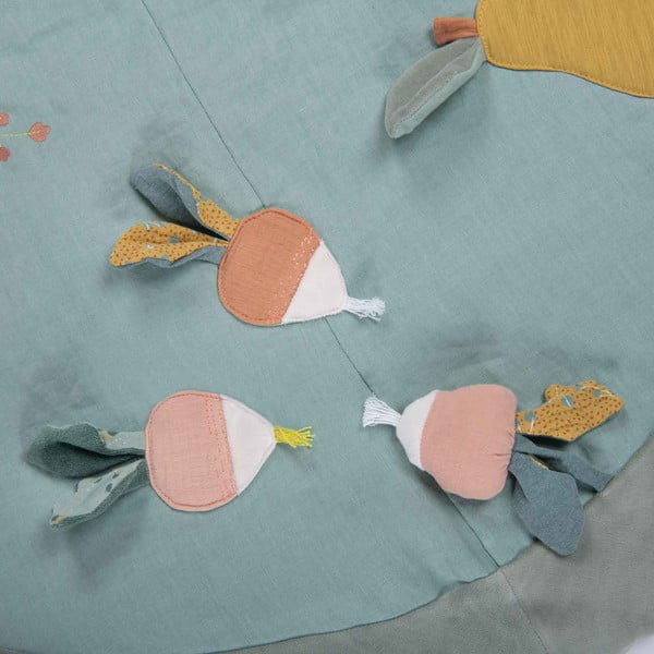 Tappeto da gioco per bambini verde chiaro Trois Petits Lapins - Moulin Roty-image-1