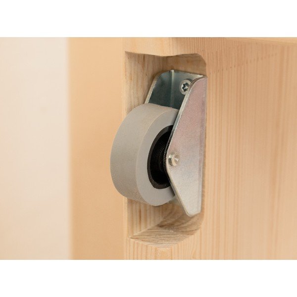 Cassetto sotto il letto in legno naturale con griglia Buddy, 80 x 140 cm - Benlemi-image-1