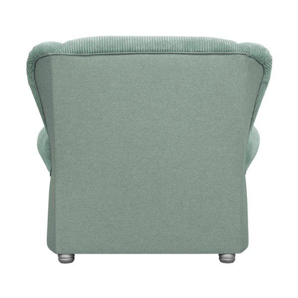 Chaise longue color menta con rivestimento in velluto a coste Lord – Ropez-image-4