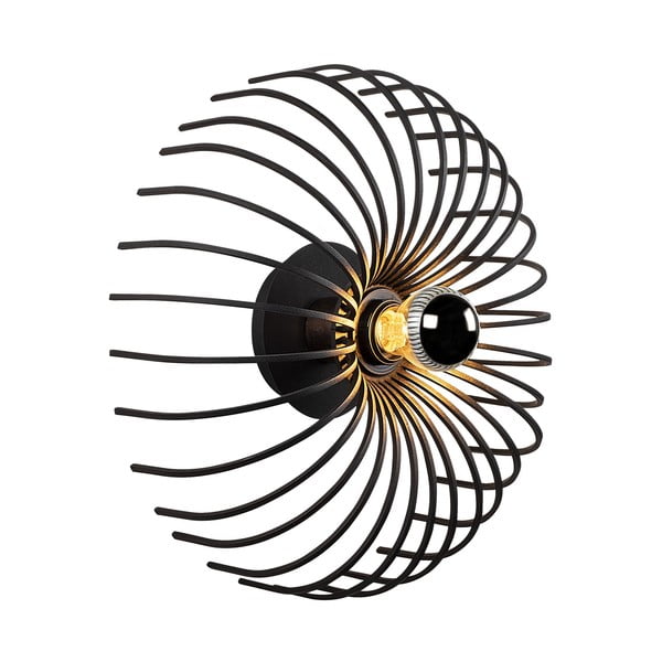 Lampada da parete nera Aspendos, ø 36 cm - Opviq lights-image-2