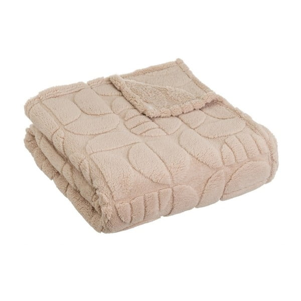 Coperta marrone chiaro in micropile 130x160 cm Mid Century – Casa Selección