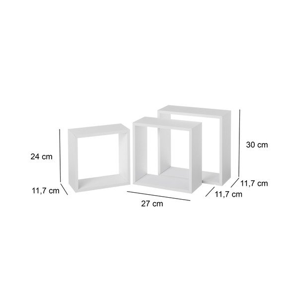 Mensole bianche in set da 3 - Casa Selección-image-2
