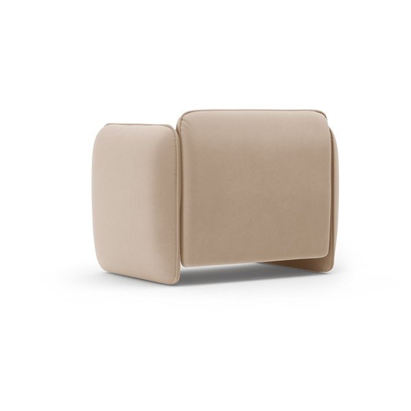 Poltrona marrone con rivestimento in velluto Georgia – Micadoni -image-3