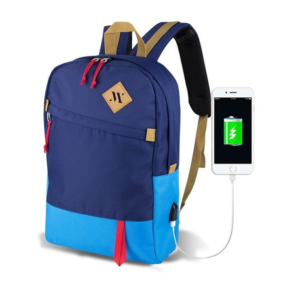 Zaino blu con porta USB My Valice FREEDOM Smart Bag Mavi - Myvalice