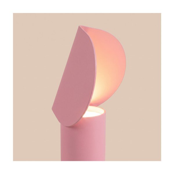 Lampada da tavolo LED rosa in alluminio (altezza totale 15 cm) BISCUIT – Thoro-image-2