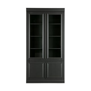 Vetrina in legno di pino nero 110x215 cm Organize - BePureHome