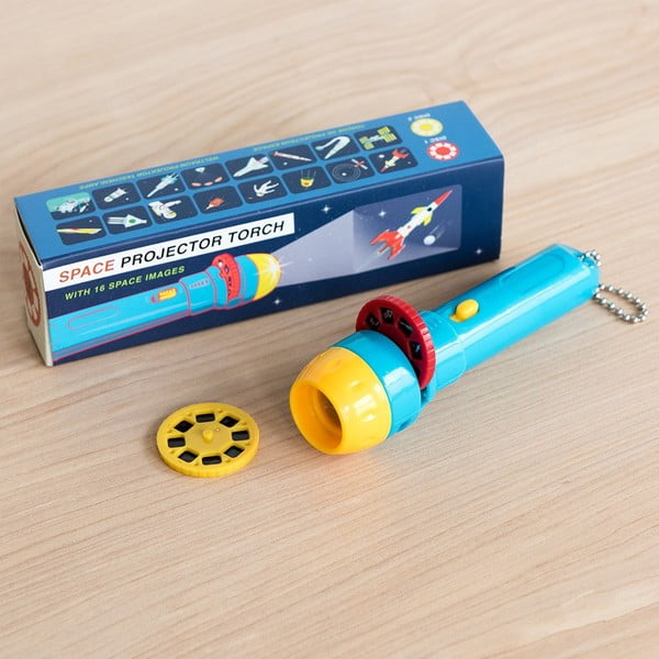Proiettore tascabile per bambini a tema spaziale , 16 immagini Space Age - Rex London-image-1