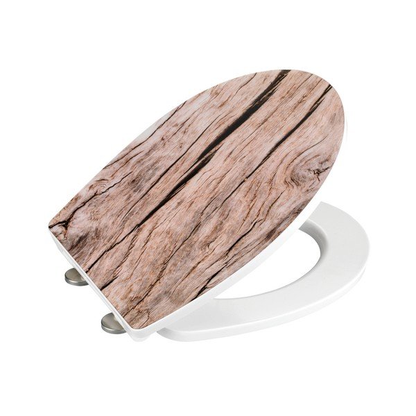Sedile per wc con chiusura facilitata , 45 x 38,8 cm Bois - Wenko-image-1