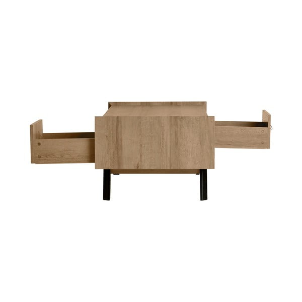 Tavolino in legno di quercia con 2 cassetti Ceilan Ceilam - Marckeric-image-3