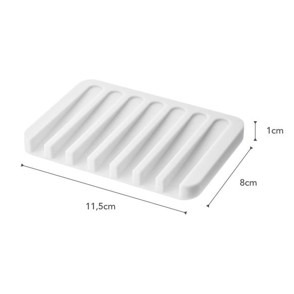 Tappeto di sapone bianco Flow - YAMAZAKI-image-2