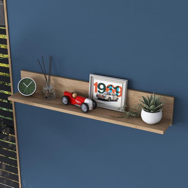 Mensole in legno di noce in colore naturale Petra - Kalune Design-image-1