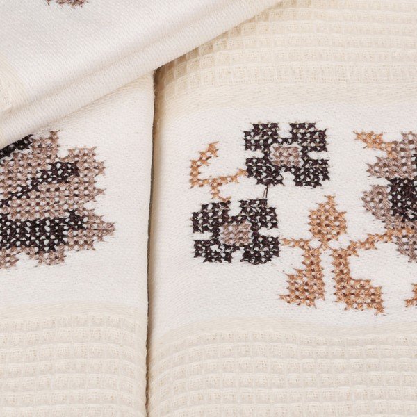Set di 6 asciugamani in cotone beige Simplicity, 45 x 70 cm - Mijolnir-image-1