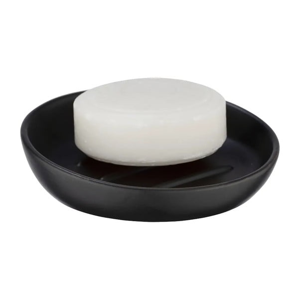 Set di accessori da bagno nero opaco in ceramica Badi - Wenko-image-2