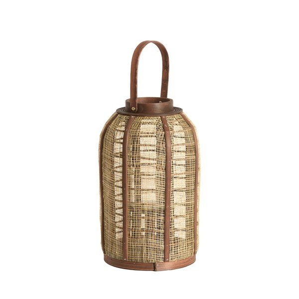Lanterna in legno/in tessuto (altezza totale 34,5 cm) Serein – Light & Living