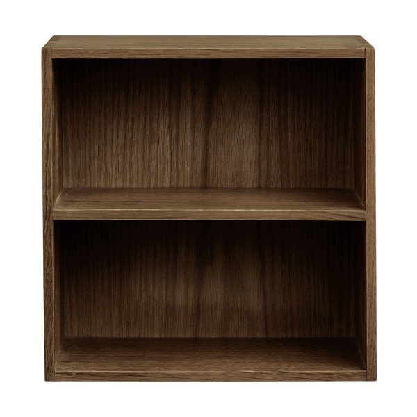 Mensola marrone scuro in rovere massiccio con ripiani multipli 30 cm Townsville – House Nordic-image-4