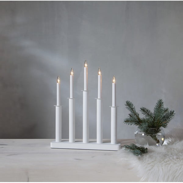 Decorazione luminosa bianca natalizia Plate - Star Trading-image-1