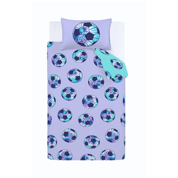 Biancheria da letto singola per bambini 135x200 cm Tie Dye Football - Catherine Lansfield