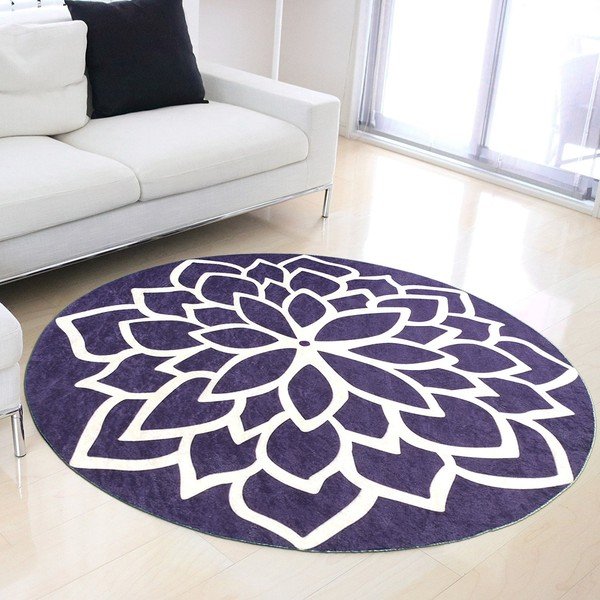 Tappeto con Lorda, ⌀ 100 cm Mavi - Vitaus-image-2