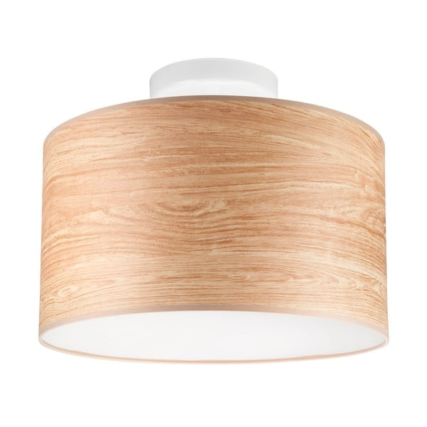 Lampada da soffitto in colore naturale con paralume in tessuto ø 35 cm Print - LAMKUR