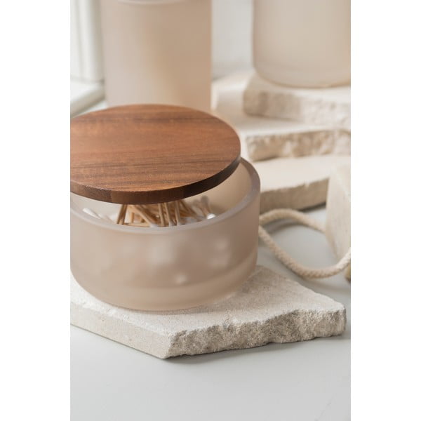 Organizer da bagno in vetro beige     Modest - Mette Ditmer Denmark-image-1