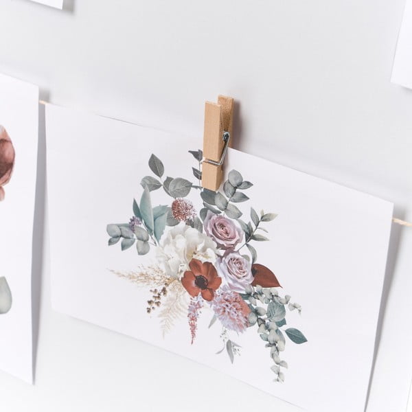 Cornice da parete in colore naturale 43x43 cm - Casa Selección-image-1